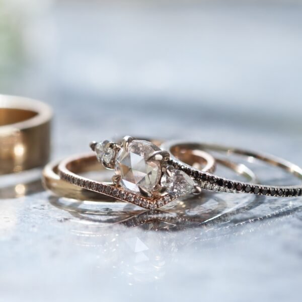 Fairy Light Eternity Diamond Curved Band - Image 7