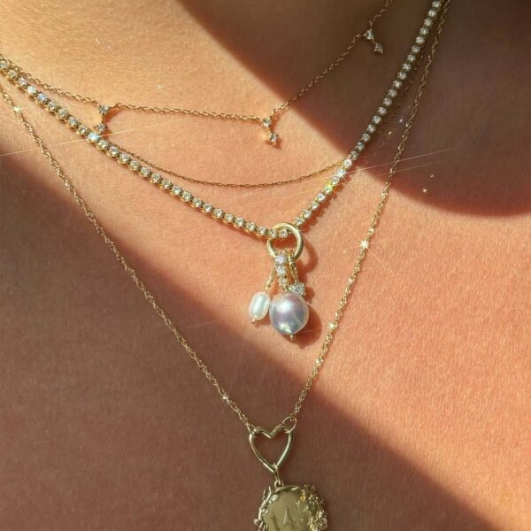 Diamond Moon Necklace - Image 5