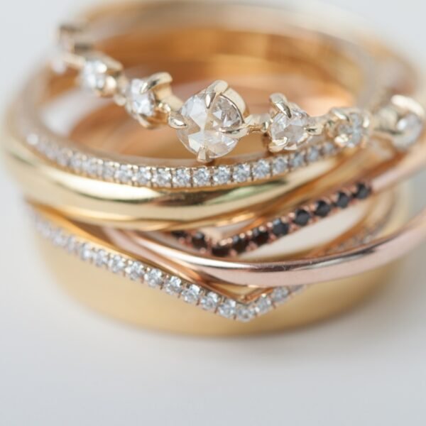 Fairy Light Eternity Diamond Curved Band - Image 8
