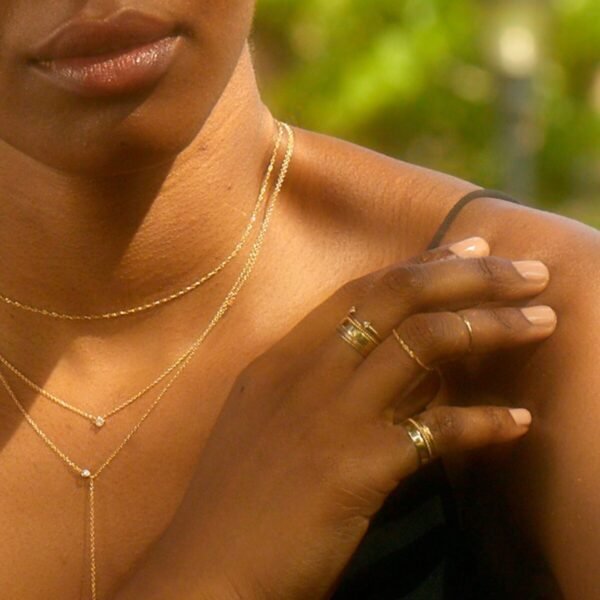 Stackable Engravable Gold Tomboy Ring - Image 6