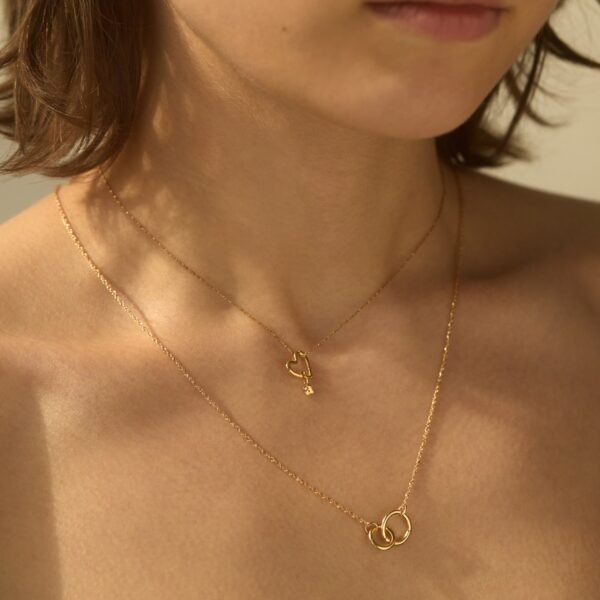 Tiniest Alphabet Charm, Yellow Gold - Image 5