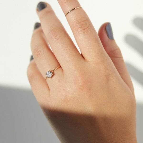 The Swan Solitaire Lab-Grown Diamond Ring - Image 4
