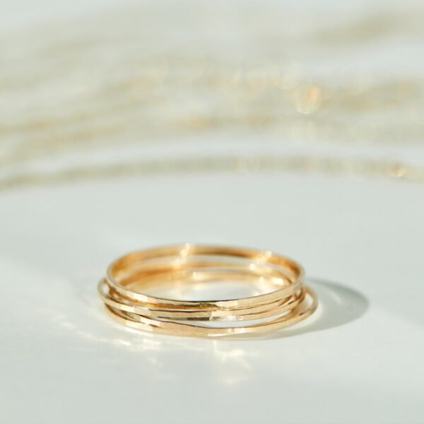 Threadbare Gold Stacking Ring - Image 8