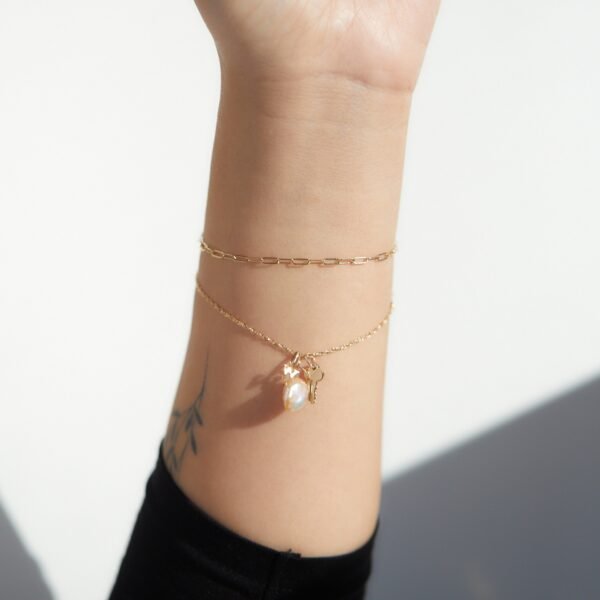 Tiniest Alphabet Charm, Yellow Gold - Image 6