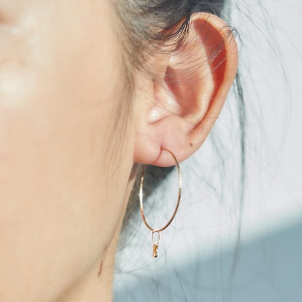 Tiniest Alphabet Charm, Yellow Gold - Image 4