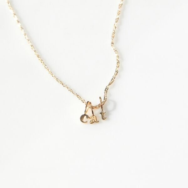 Tiniest Alphabet Charm, Yellow Gold - Image 9