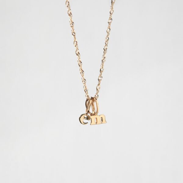 Tiniest Alphabet Charm, Yellow Gold - Image 10