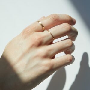 Classic Hammered Gold Ring