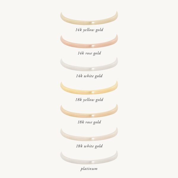 Catbird Classic Wedding Bands, Flat Band, 1mm