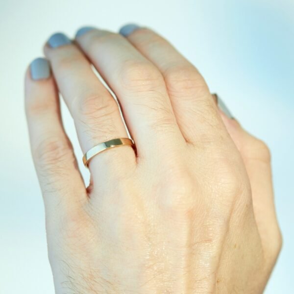 Catbird Classic Wedding Bands, Flat Band, 3mm