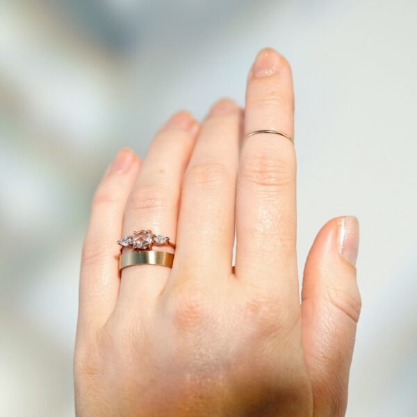 Catbird Classic Wedding Bands, Flat Band, 4mm - Image 4
