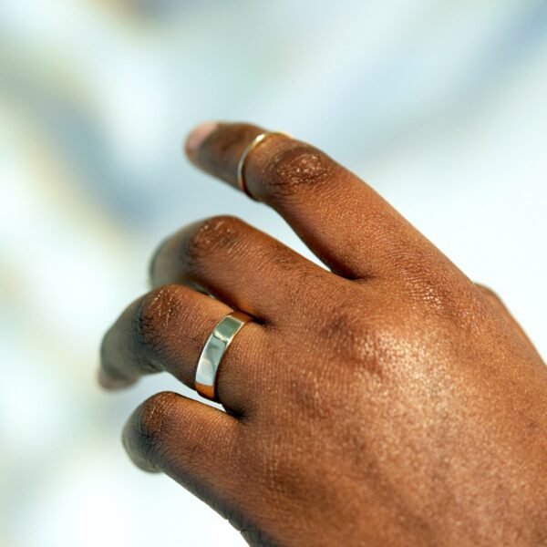 Catbird Classic Wedding Bands, Flat Band, 5mm - Image 4