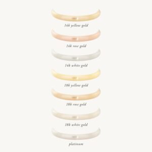 Catbird Classic Wedding Bands, Half Round Band, 2mm