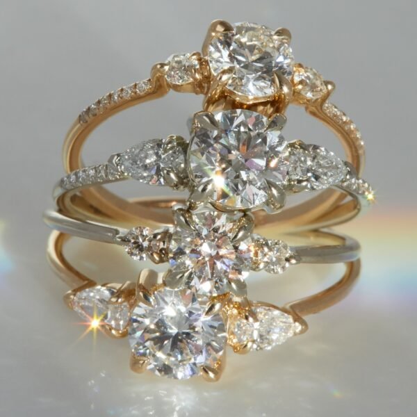 Violette the Swan Diamond Ring - Image 9