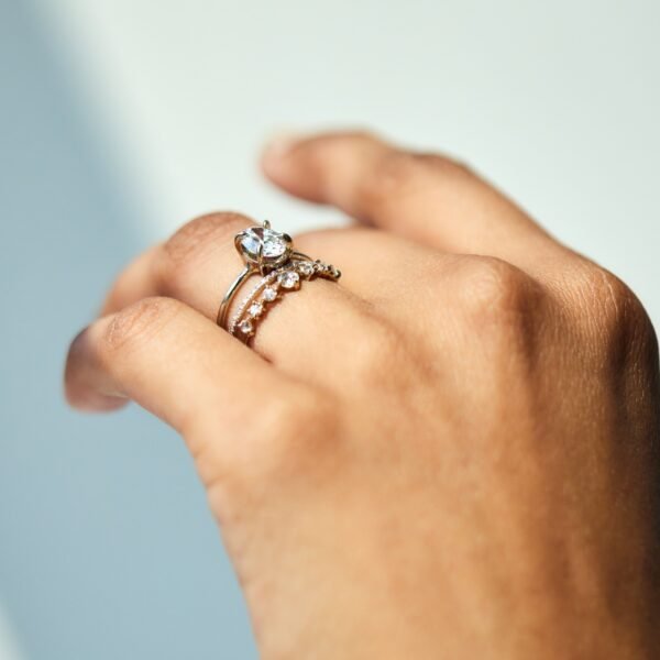 The Swan Solitaire Oval Lab-Grown Diamond Ring - Image 8