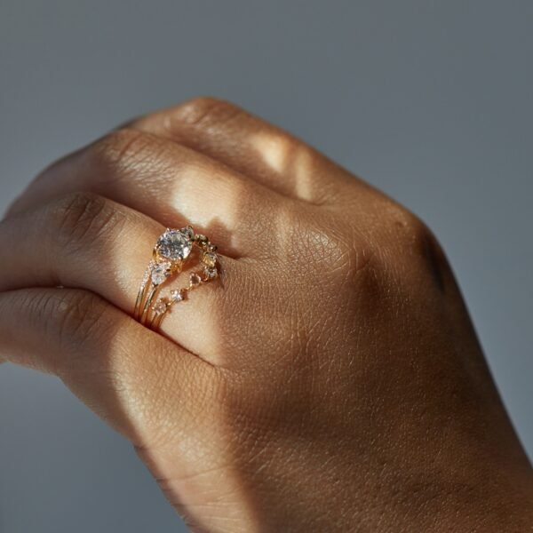 Violette the Swan Diamond Ring - Image 4