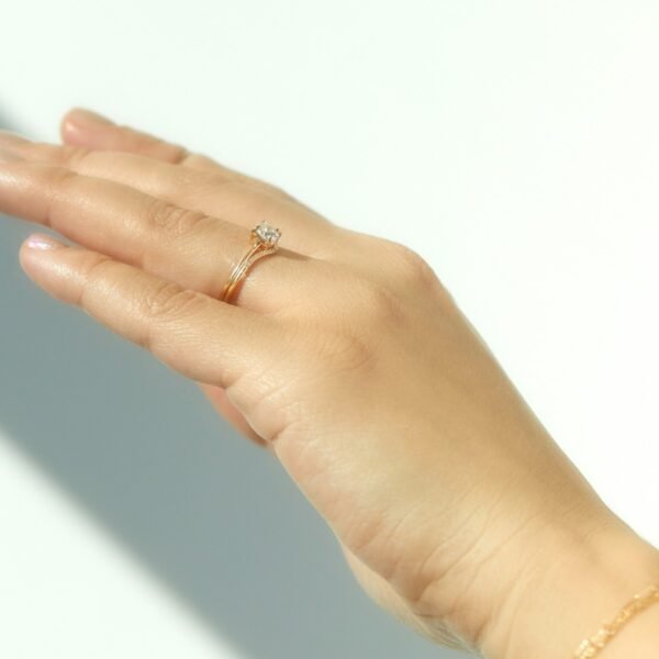 The Swan Solitaire Lab-Grown Diamond Ring - Image 6