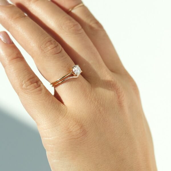 The Swan Solitaire Diamond Engagement Ring - Image 6