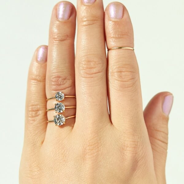 The Swan Solitaire Lab-Grown Diamond Ring - Image 8