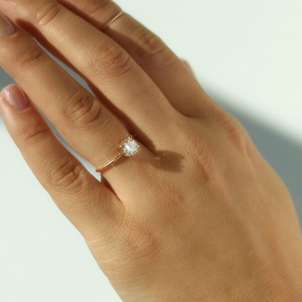 The Swan Solitaire Lab-Grown Diamond Ring - Image 3