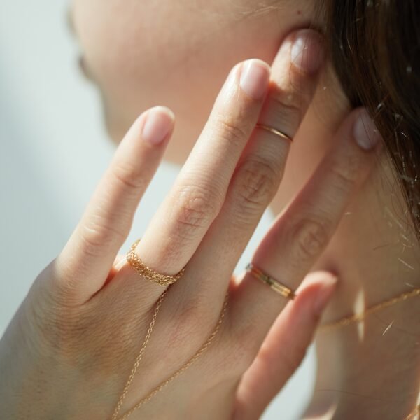 Sweet Nothing Gold Chain Ring - Image 4