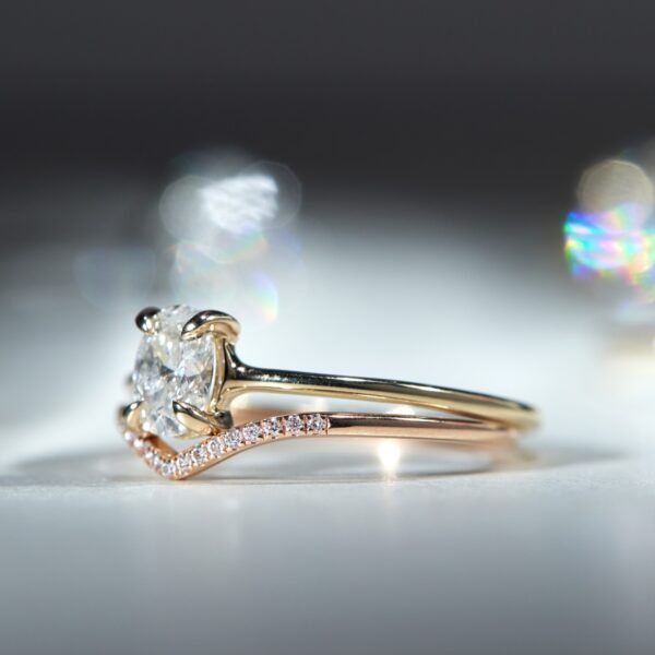 The Swan Solitaire Oval Diamond Ring - Image 12