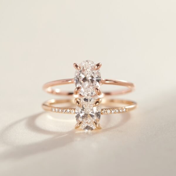 The Swan Solitaire Oval Lab-Grown Diamond Ring - Image 10