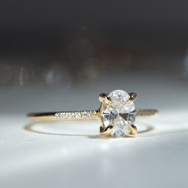 The Swan Solitaire Oval Supreme Lab-Grown Diamond Ring - Image 13