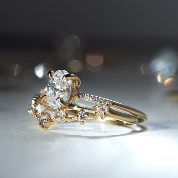 The Swan Solitaire Oval Supreme Lab-Grown Diamond Ring - Image 12