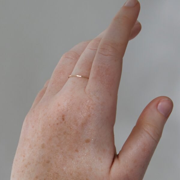 Threadbare Gold Stacking Ring - Image 2
