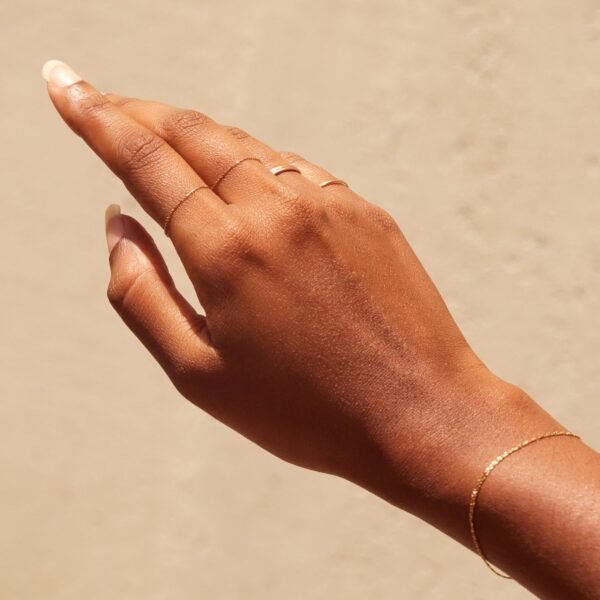 Hundred Summers Gold Chain Ring - Image 3