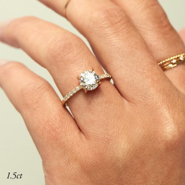 The Grand Swan Solitaire Supreme Lab-Grown Diamond Ring - Image 3