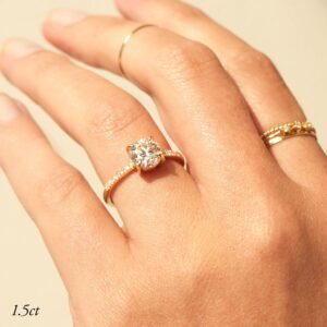 The Grand Swan Solitaire Supreme Lab-Grown Diamond Ring