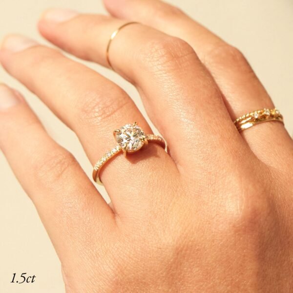 The Grand Swan Solitaire Supreme Lab-Grown Diamond Ring
