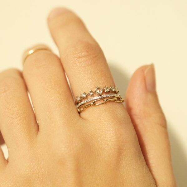 1976 Gold Chain Ring - Image 5