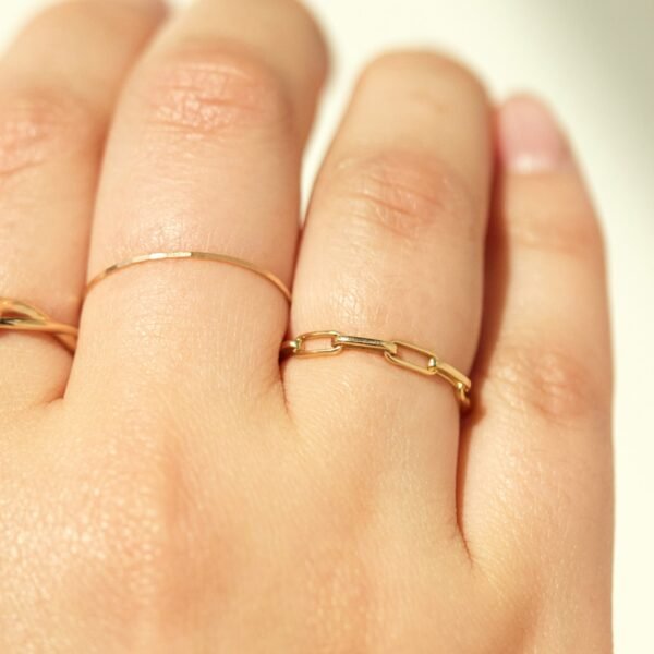 1976 Gold Chain Ring - Image 2