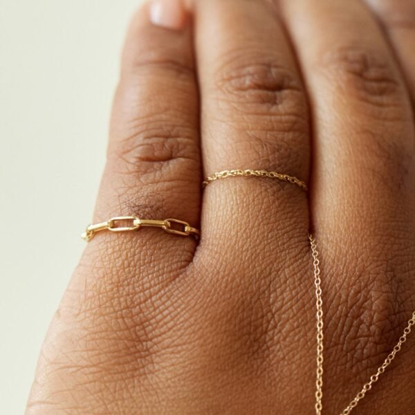 1976 Gold Chain Ring - Image 4