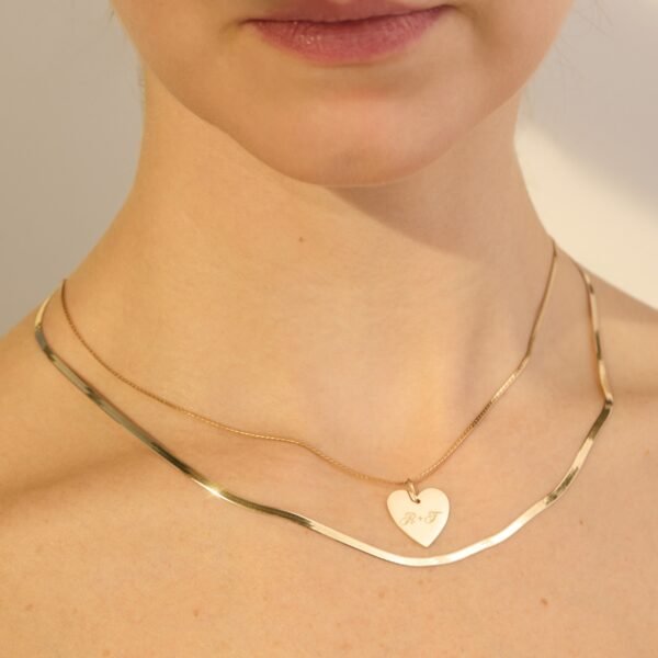 Spritz Herringbone Gold Chain - Image 6