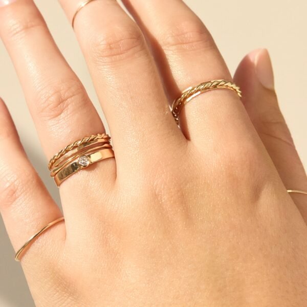 Grand Twisted Stacker Ring - Image 5