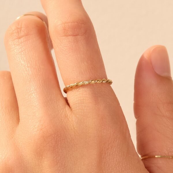 Grand Twisted Stacker Ring - Image 2