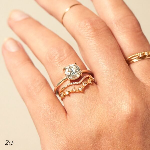 The Grand Swan Solitaire Lab-Grown Diamond Ring - Image 4