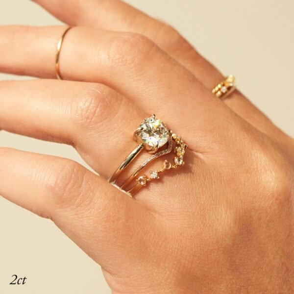 The Grand Swan Solitaire Lab-Grown Diamond Ring - Image 3