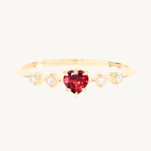 Great Heart Garnet Ring
