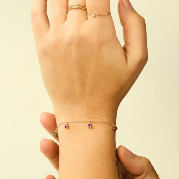 Confetti Custom Seven Gold Charm Bracelet,Confetti Custom Seven Gold Charm Bracelet - Image 2