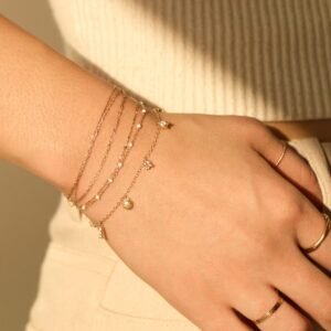 Confetti Custom Seven Gold Charm Bracelet,Confetti Custom Seven Gold Charm Bracelet