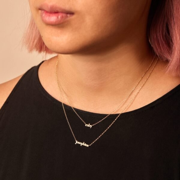 Tiniest Gold Name Necklace - Image 3