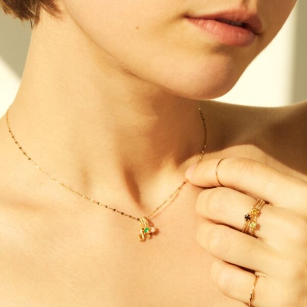 Little Star Gold Birthstone Ring - Image 4