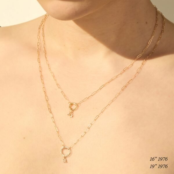 Memento Custom Gold Charm Holder Necklace,Memento Custom Gold Charm Holder Necklace - Image 6