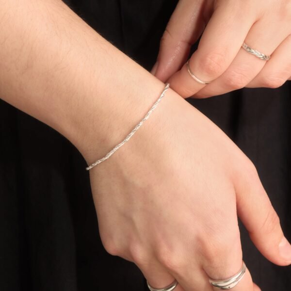 Lover's Bracelet, Silver - Image 3