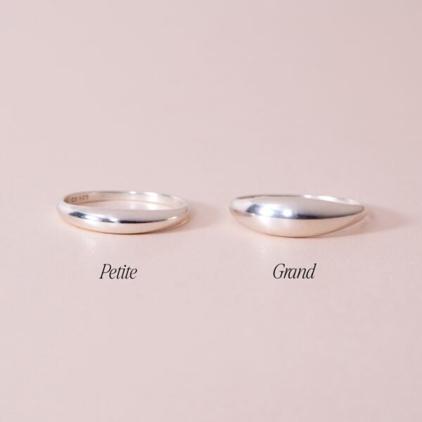 Petite Coupe Dome Ring, Silver - Image 7